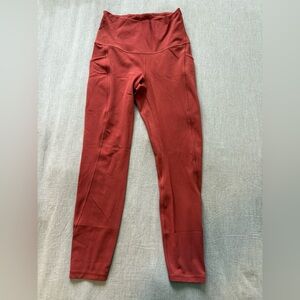 lululemon athletica Brick Red Leggings